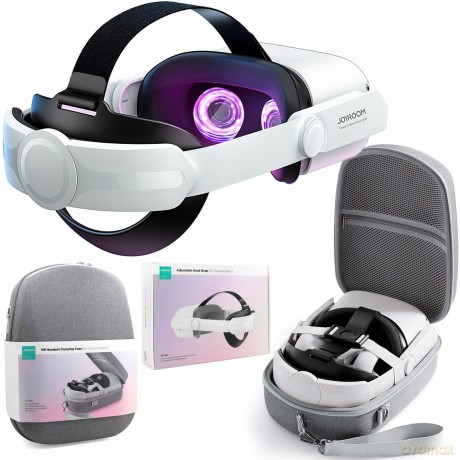 Joyroom pasek Oculus Quest 2 regulowana elastyczna opaska biały (JR-QS1)