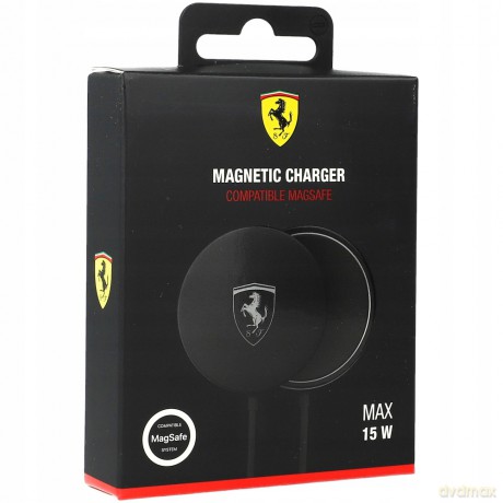Ładowarka indukcyjna Ferrari 15W MagSafe - czarna