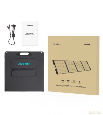 Ładowarka solarna 400W Choetech SC017 - czarna