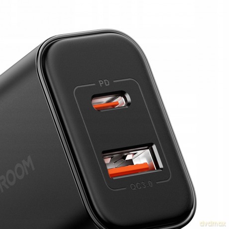 Ładowarka UK Joyrooom FlashSeries JR-TCF05 20W USB-A USB-C - czarna