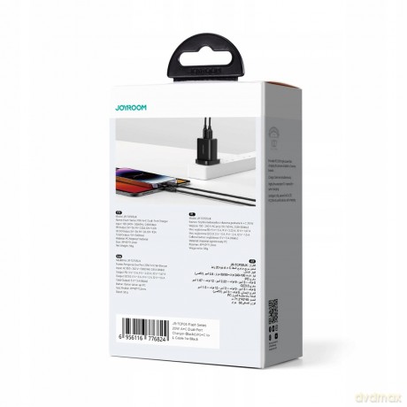 Ładowarka UK Joyrooom FlashSeries JR-TCF05 20W USB-A USB-C - czarna