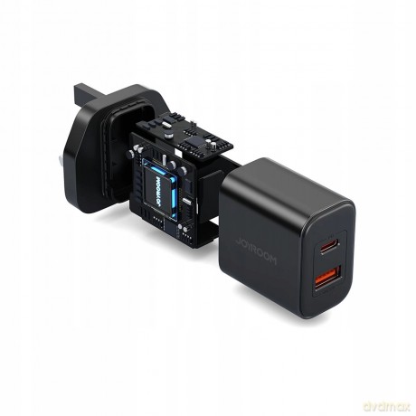 Ładowarka UK Joyrooom FlashSeries JR-TCF05 20W USB-A USB-C - czarna