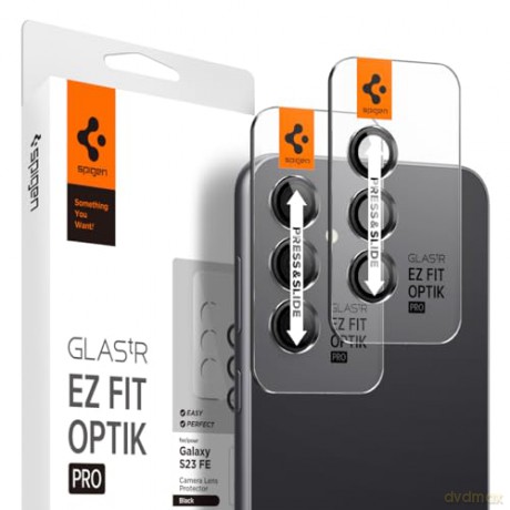 OSŁONA APARATU SPIGEN OPTIK.TR "EZ FIT" CAMERA PROTECTOR 2-PACK GALAXY S23 FE BLACK