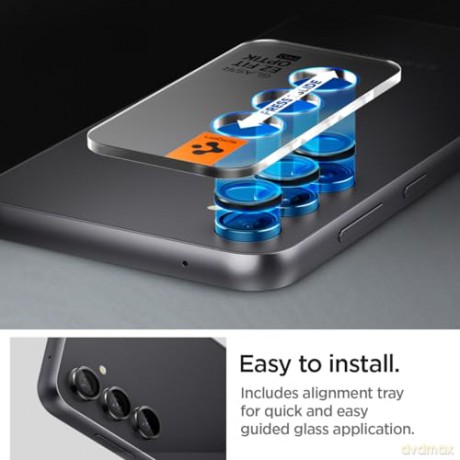 OSŁONA APARATU SPIGEN OPTIK.TR "EZ FIT" CAMERA PROTECTOR 2-PACK GALAXY S23 FE BLACK