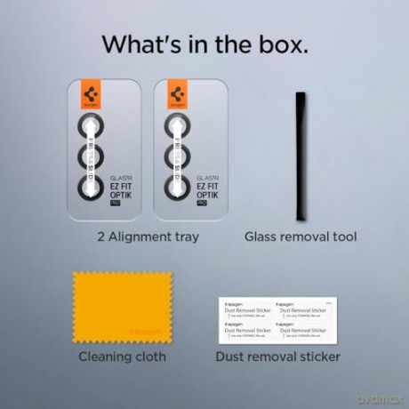 OSŁONA APARATU SPIGEN OPTIK.TR "EZ FIT" CAMERA PROTECTOR 2-PACK GALAXY S23 FE BLACK