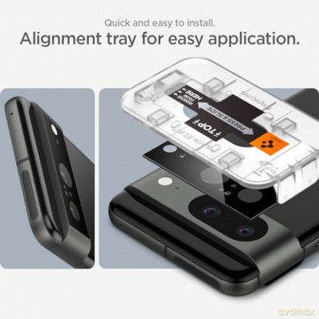OSŁONA APARATU SPIGEN OPTIK.TR "EZ FIT" CAMERA PROTECTOR 2-PACK GOOGLE PIXEL 8 BLACK