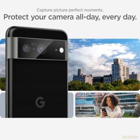 OSŁONA APARATU SPIGEN OPTIK.TR "EZ FIT" CAMERA PROTECTOR 2-PACK GOOGLE PIXEL 8 BLACK