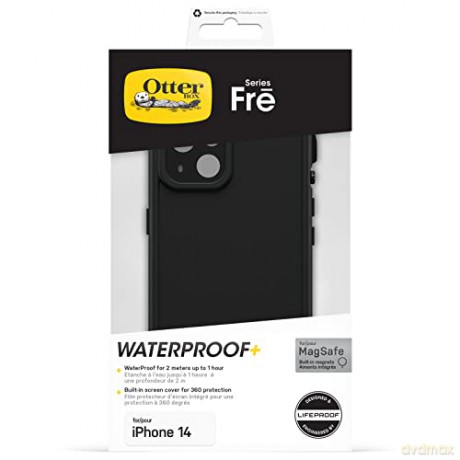 OtterBox Series FRE - wstrząsoodporna obudowa ochronna do iPhone 14 kompatybilna z MagSafe (black) [P]