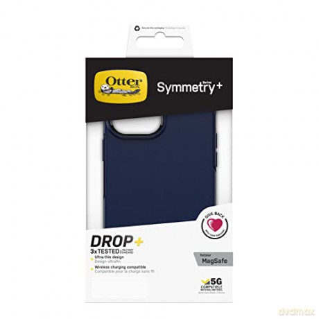 OtterBox Symmetry Plus - obudowa ochronna do iPhone 12 Pro Max/13 Pro Max kompatybilna z MagSafe (navy captain blue) [P]