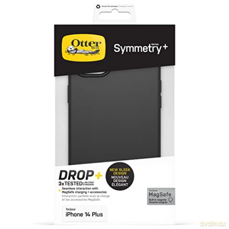 OtterBox Symmetry Plus - obudowa ochronna do iPhone 14 Plus kompatybilna z MagSafe (black) [P]