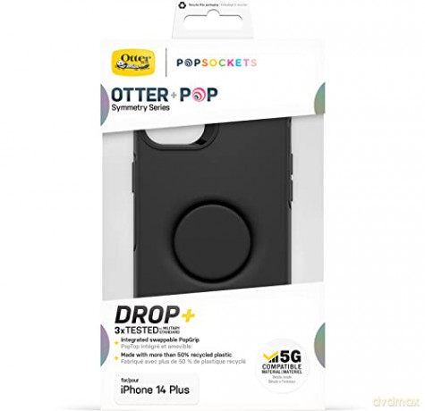 OtterBox Symmetry POP - obudowa ochronna z PopSockets do iPhone 14 Plus (black) [P]