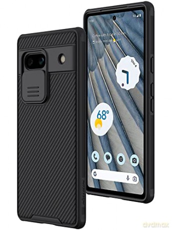 Pancerne etui Google Pixel 7a z osłoną na aparat Nillkin CamShield Pro Case - czarne