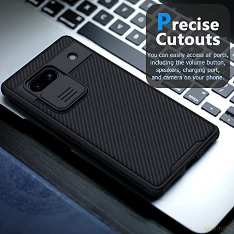 Pancerne etui Google Pixel 7a z osłoną na aparat Nillkin CamShield Pro Case - czarne