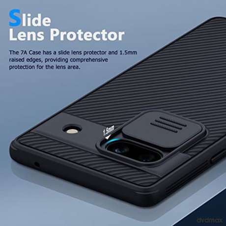 Pancerne etui Google Pixel 7a z osłoną na aparat Nillkin CamShield Pro Case - czarne