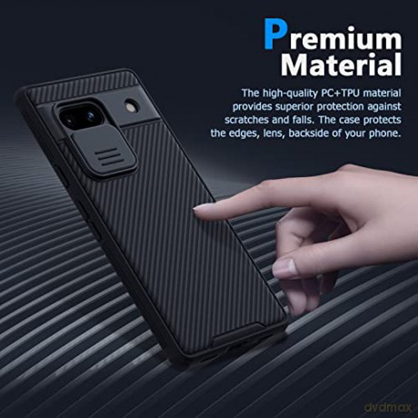 Pancerne etui Google Pixel 7a z osłoną na aparat Nillkin CamShield Pro Case - czarne