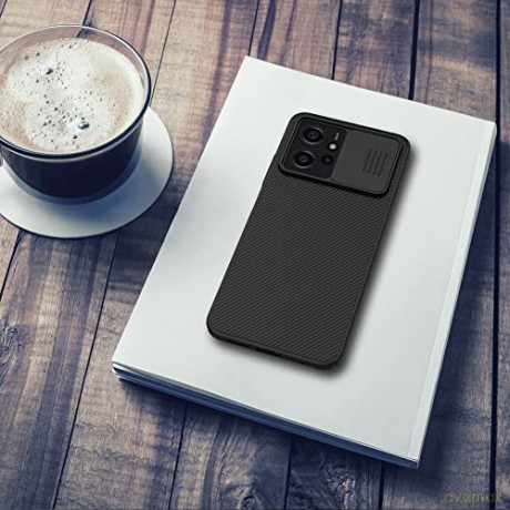 Pancerne etui Xiaomi Redmi Note 12 z osłoną na aparat Nillkin CamShield Case - czarne