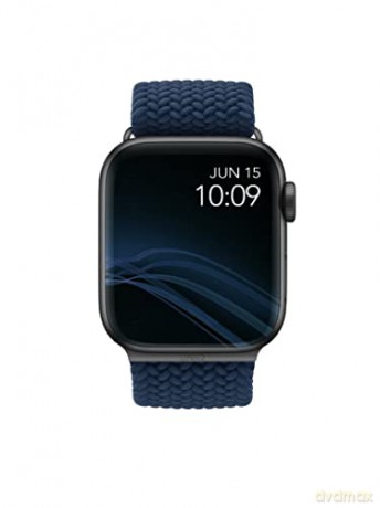 Pasek Uniq Aspen Braided na Apple Watch 1/2/3/4/5/6/7/8/SE/SE2 44/42/45 mm - niebieski