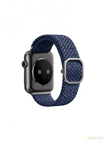 Pasek Uniq Aspen Braided na Apple Watch 1/2/3/4/5/6/7/8/SE/SE2 44/42/45 mm - niebieski