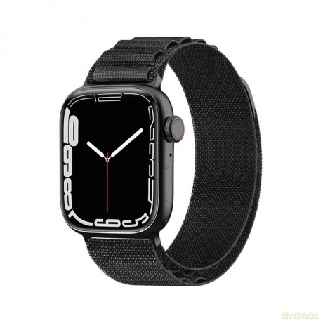 Pasek ze stalową sprzączką Alpine do Apple Watch 42/44/45/49 mm - czarny