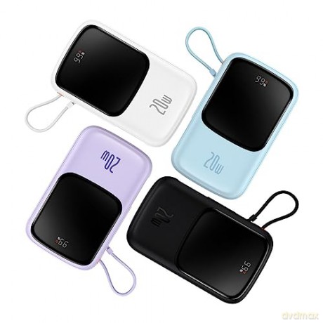 Powerbank 10000mAh 20W Baseus Qpow Pro Overseas Edition + kabel USB C 3A - czarny