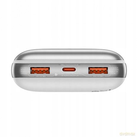 Powerbank Baseus Bipow Pro 20000mAh 22.5W biały z kablem USB Typu A - USB Typu C 3A 0.3m (PPBD030002)