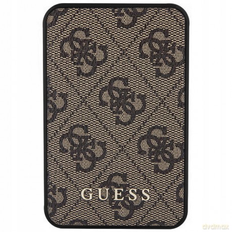 Powerbank Guess 4G Leather Metal Logo 15W 5000mAh - brązowy