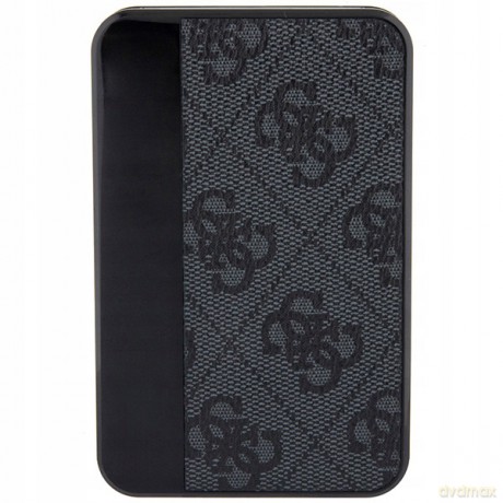 Powerbank Guess 4G Leather Metal Logo 15W 5000mAh - czarny