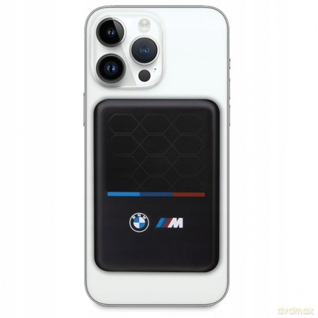 Powerbank indukcyjny BMW M Collection MagSafe 15W 5000mAh + kabel - czarny