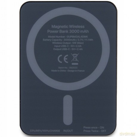 Powerbank Mercedes Stars Pattern MagSafe 5W 3000mAh - czarny