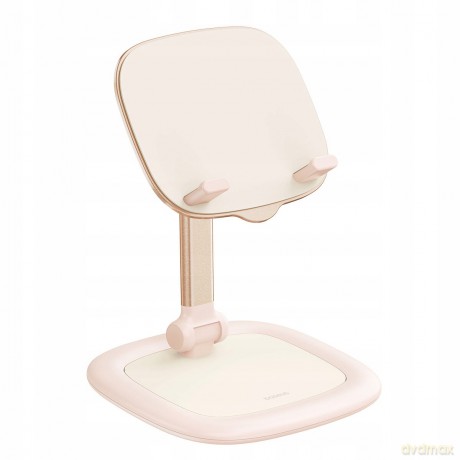 Regulowany stojak na tablet/telefon Baseus Seashell Series - różowy