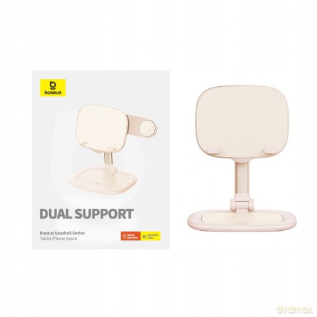 Regulowany stojak na tablet/telefon Baseus Seashell Series - różowy