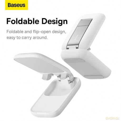 Regulowany stojak na telefon Baseus Seashell Series - biały