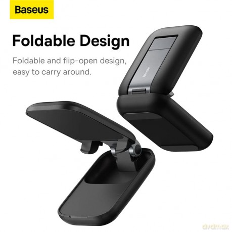 Regulowany stojak na telefon Baseus Seashell Series - czarny