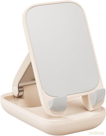 Regulowany stojak na telefon Baseus Seashell Series - beżowy