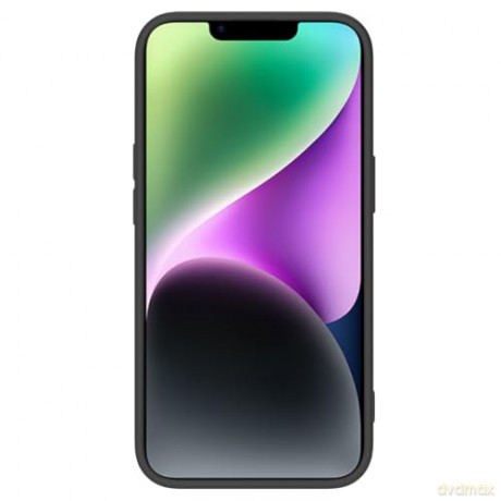 Silikonowe etui Nillkin CamShield Silky Silicone Case do iPhone 15 z osłoną na aparat - czarne