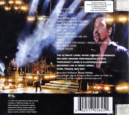 Lionel Richie: Live [CD]