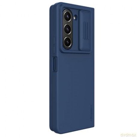 Silikonowe etui Nillkin CamShield Silky Silicone Case do Samsung Galaxy Z Fold 5 z osłoną na aparat - ciemnoniebieskie
