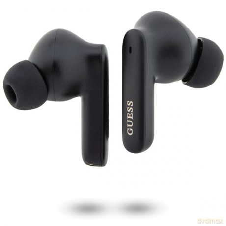 Słuchawki Bluetooth Guess Classic EST TWS + stacja dokująca - czarne