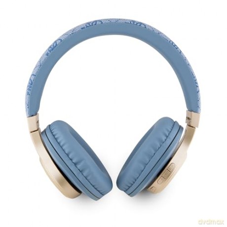 Słuchawki nauszne Guess 4G Script Bluetooth - niebieskie