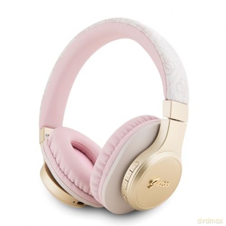 Słuchawki nauszne Guess 4G Script Bluetooth - różowe