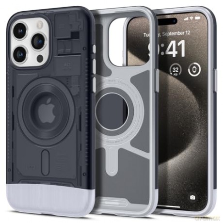 SPIGEN CLASSIC C1 MAG MAGSAFE IPHONE 15 PRO MAX GRAPHITE