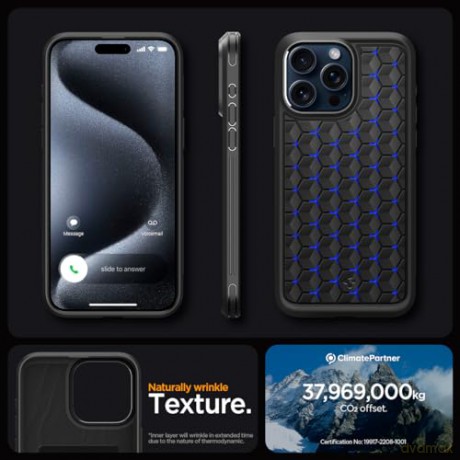 Spigen Cryo Armor, cryo blue - iPhone 15 Pro Max