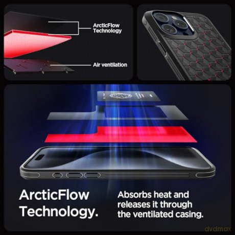 Spigen Cryo Armor, cryo red - iPhone 15 Pro Max