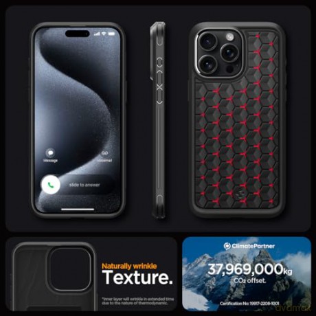 Spigen Cryo Armor, cryo red - iPhone 15 Pro Max