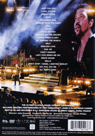 Lionel Richie: Live [DVD]
