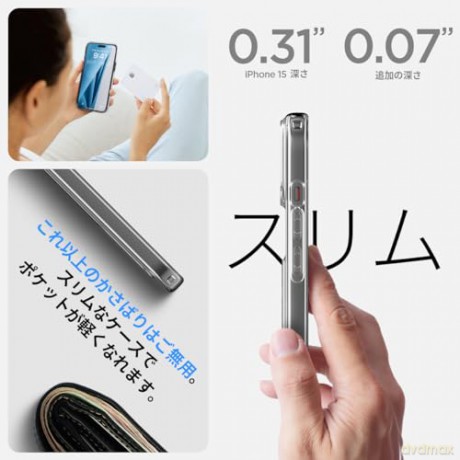 Spigen Crystal Slot, crystal clear - iPhone 15