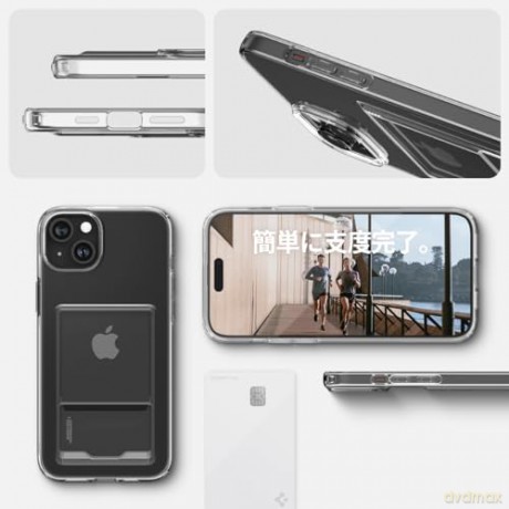 Spigen Crystal Slot, crystal clear - iPhone 15