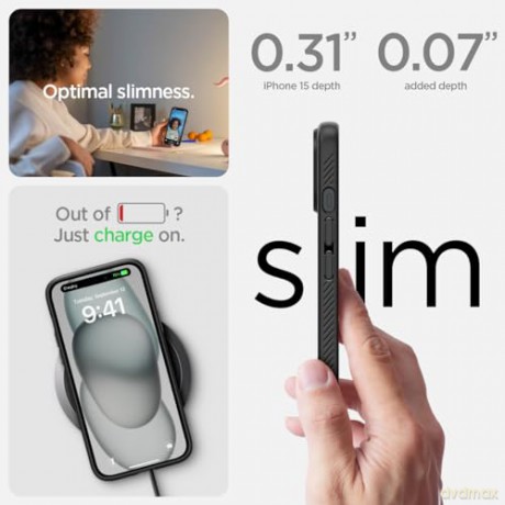 SPIGEN LIQUID AIR IPHONE 15 MATTE BLACK