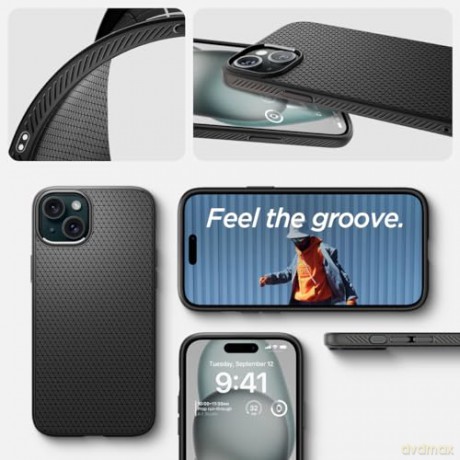 SPIGEN LIQUID AIR IPHONE 15 MATTE BLACK