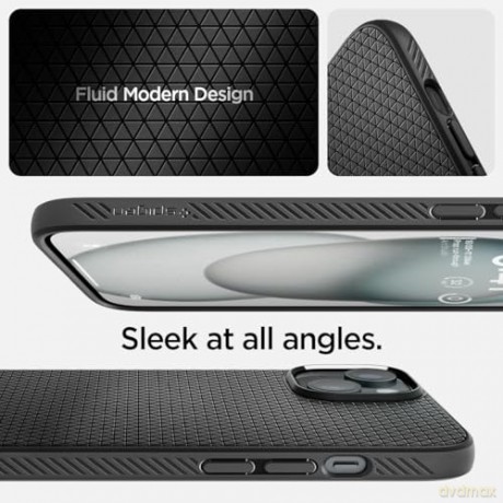 SPIGEN LIQUID AIR IPHONE 15 MATTE BLACK